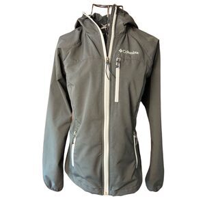 Columbia Unisex Hooded Full Zip Utility Jacket Black Size Small